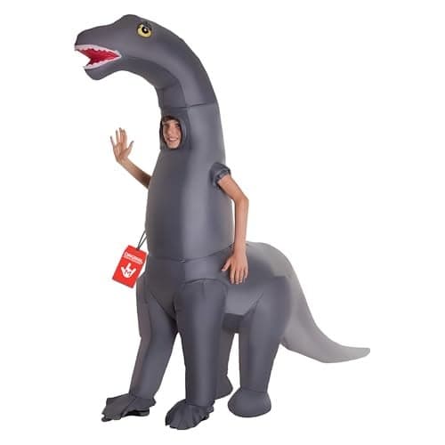 Morph Inflatable Dinosaur Costume for Kids, Blow Up Diplodocus Costume, Fun Dress Up for Parties and Events