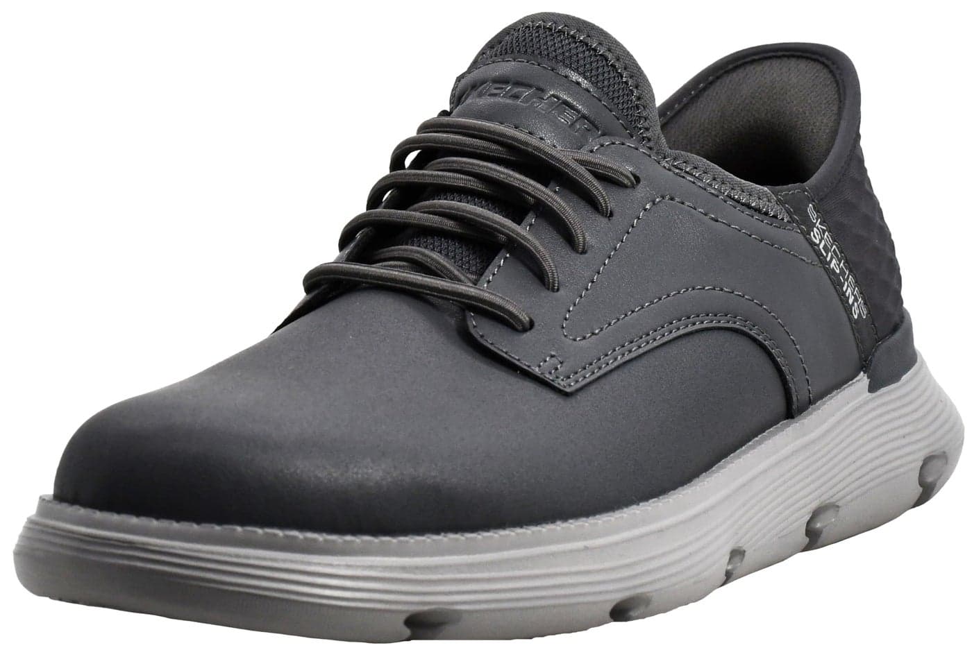 Skechers Men's Slip Ins: Garza Gervin Shoes, Charcoal, 8.5 M