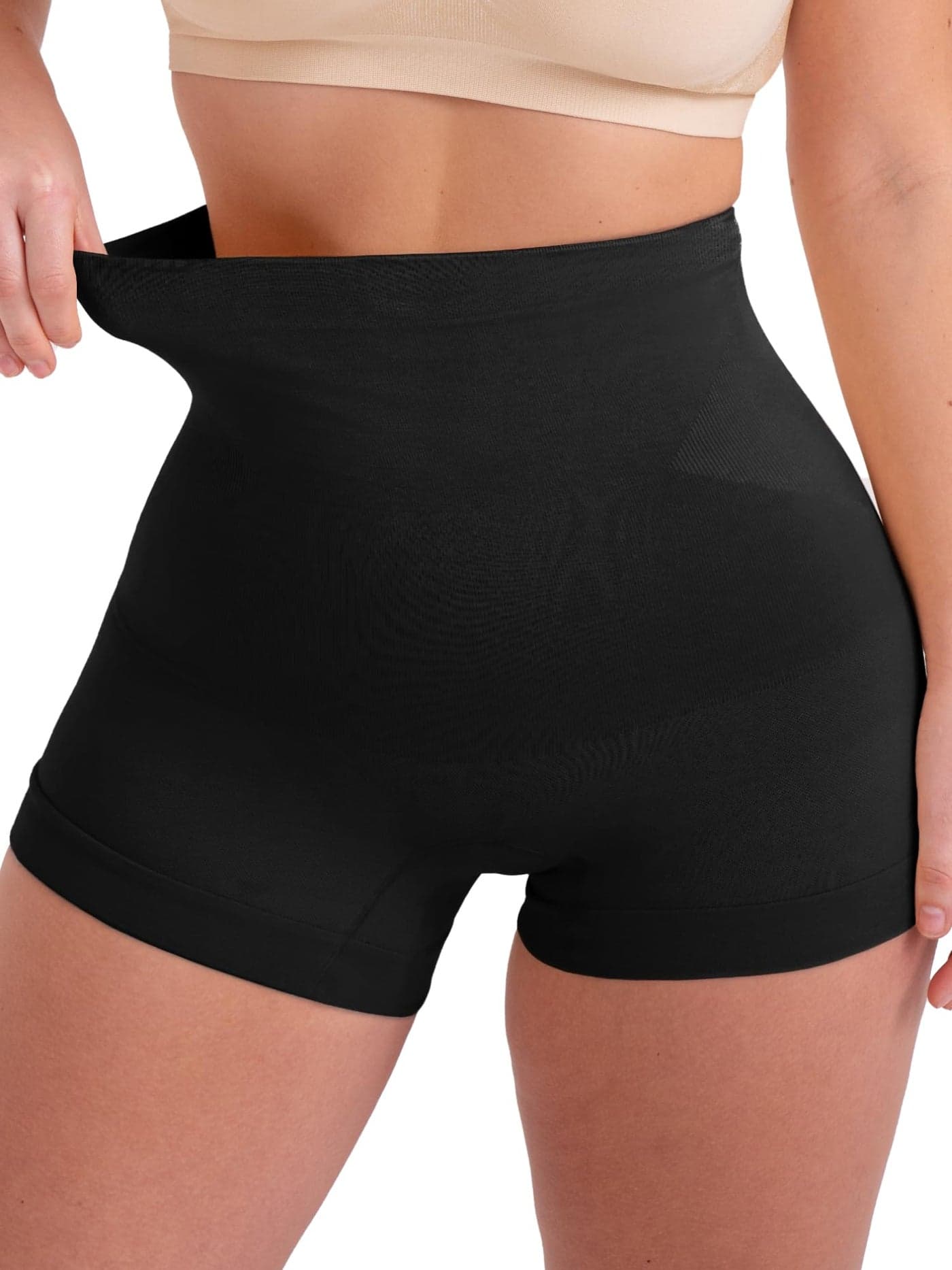 SHAPERMINT Tummy Control Shapewear - Body Shaper Tummy Control Boyshort, Body Shaper for Women, Plus Size Shapewear Black