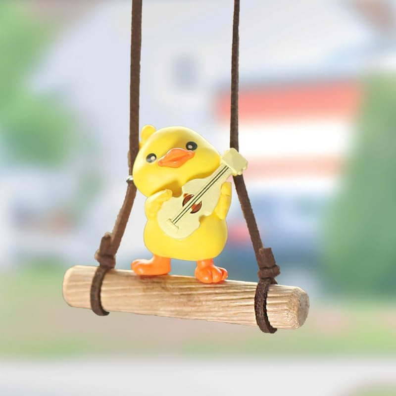 1 Piece Car Hanging Accessories Interior, Duck for Car, Hanging, Car Mirror Hanging Accessories Interior, Car Interior Decoration Accessories, Duck Car Decoration (Yellow)