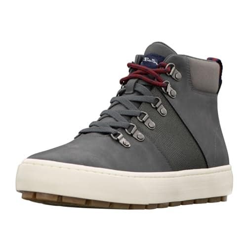 Ben Sherman Men's Harvey, Dark Charcoal/Charcoal/Whisper White/Gum, 13 M US