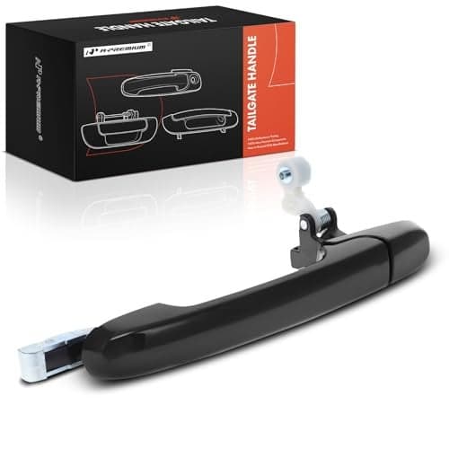 A-Premium Tailgate Handle Liftgate Latch Handle Compatible with Honda CR-V CRV 2002 2003 2004 2005 2006, Smooth Black, Replace# 74810-S9A-J01ZF