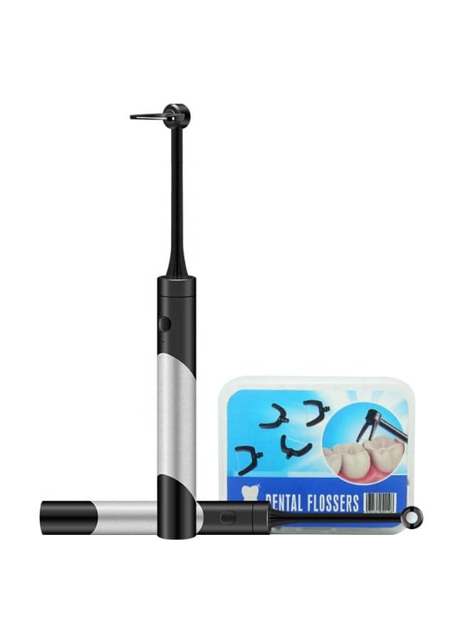 Portable Rechargeable Electric Tooth Flosser for Deep Teeth Cleaning, Dental Plaque Removal Device with 3 Cleaning Modes, Compact Oral Care Tool for Healthy Gums and Brighter Smile