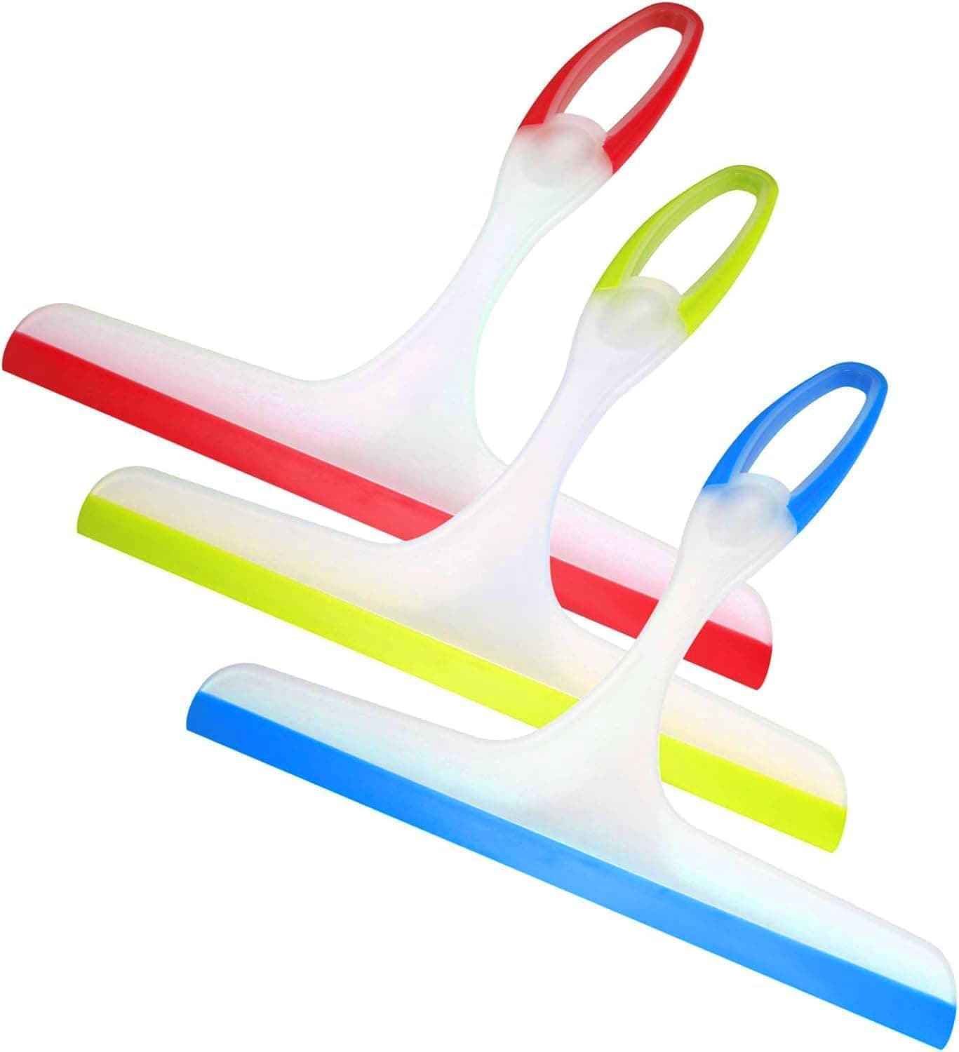 Shower Squeegee for Glass Doors 3pcs Bathroom Squeegee for Shower Cleaner Squeegee Window Cleaning Squeegee Glass Shower Door for Car Window Wiper Mirror Windshield