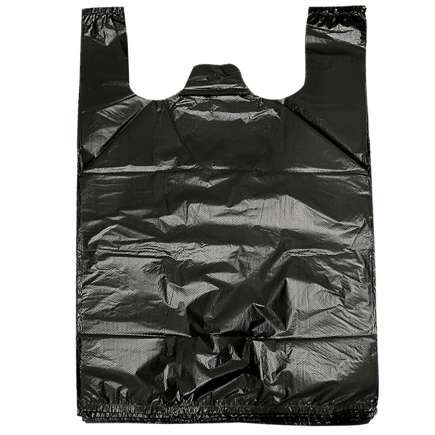 YYaaloa 100 pcs Black Trash Bags with Handles 14x22 Super Thick 18mil Plastic Rubbish Bags for Office Picnic Kitchen Bulk Use