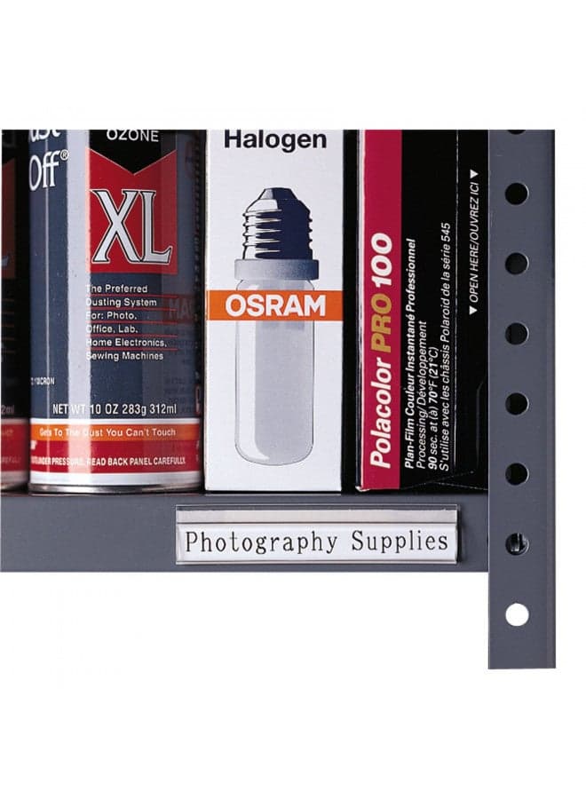 C-Line Self-Adhesive Shelf Labeling Strips, 4 x 7/8 Inches, 10 per Box (87447)