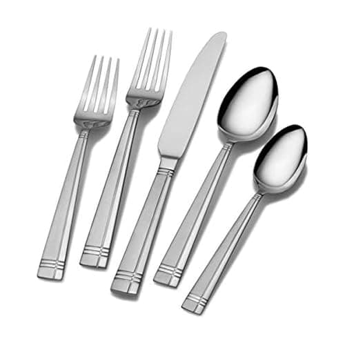 International Silver Dawson Frost Stainless Steel Flatware, 20-Piece Set, Service for 4