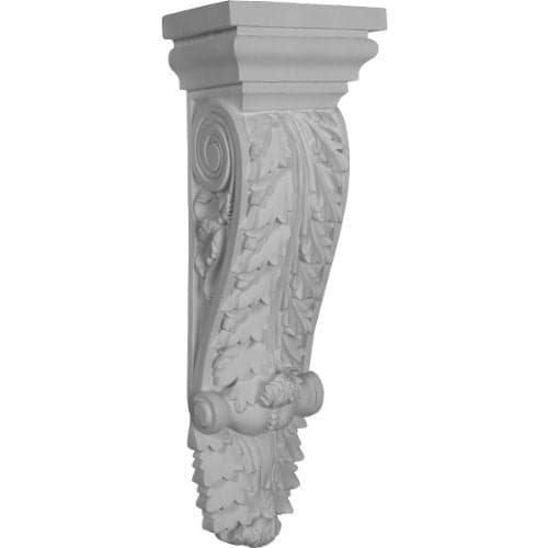 Ekena Millwork COR05X04X17ST 5 7/8-Inch W x 4 1/4-Inch D x 17 3/4-Inch H Stockport Corbel , White