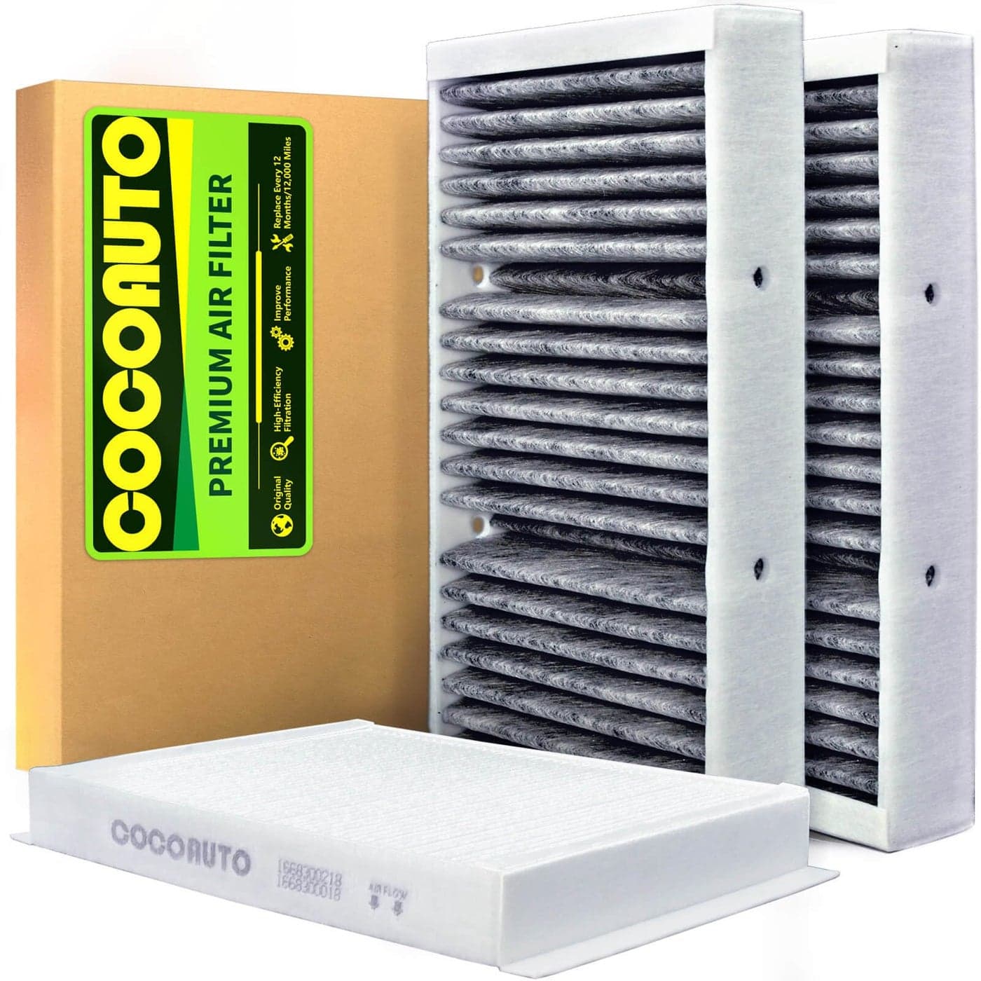 COCOAUTO Cabin air Filter kit for GLS450 20172019 GLE400 GLE63 AMG GLE63 AMG S GLE43 AMG GLC63 GLE550e 20142019 GLE450 AMG GL450 GL550 ML550 201316 Replaces 1668300318 1668300218