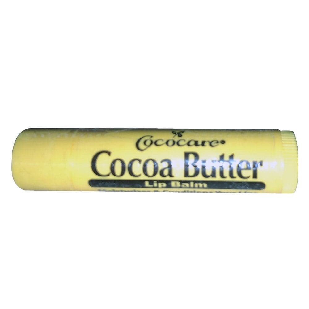 Cococare Cocoa Butter Lip Balm The Little Yellow Stick Enriched with Natural Cocoa Butter Conditions Protects Lips 015oz Pack of 12