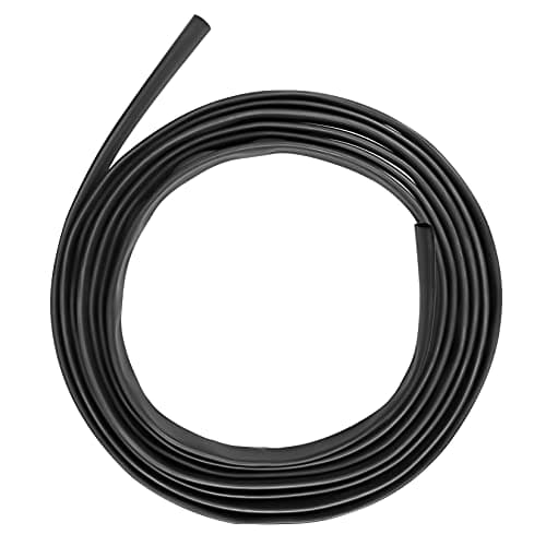 XHF UL Listed 1/2 Inch 10Ft 3:1 Waterproof Heat Shrink Tubing Roll Marine Grade Adhesive Lined Heat Shrink Tube, Insulation Sealing Oil-Proof Wear-Resistant Black