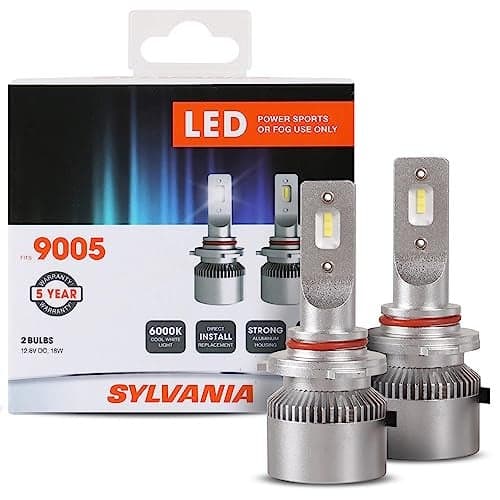 SYLVANIA 9005 LED Powersport Headlight Bulbs for OffRoad Use or Fog Lights 2 Pack