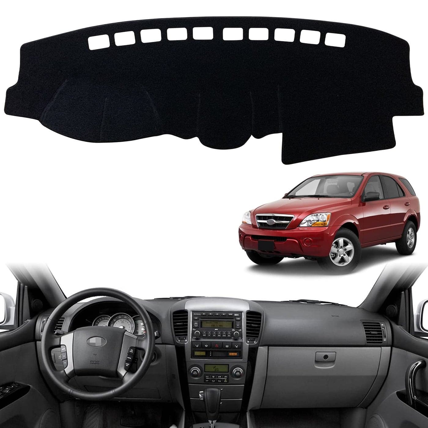 INUBOXES Dashboard Dash Board Cover Mat Pad Carpet NonSlip Custom Compatible with Kia Sorento 20042009 Protector Sunshield 20042009