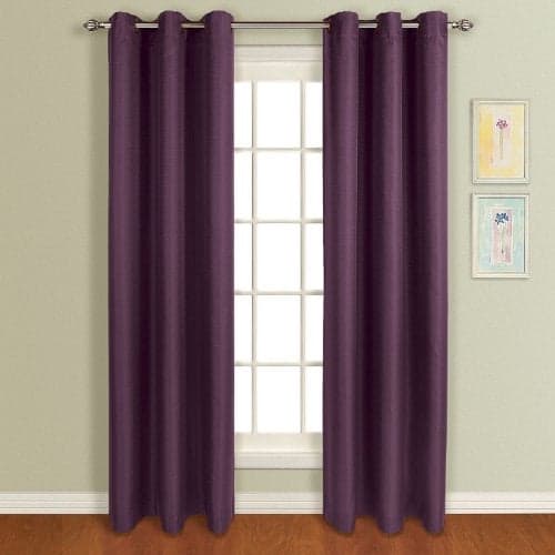 American Curtain and Home Foxborough Window Curtain, 54-Inch by 84-Inch, Plum