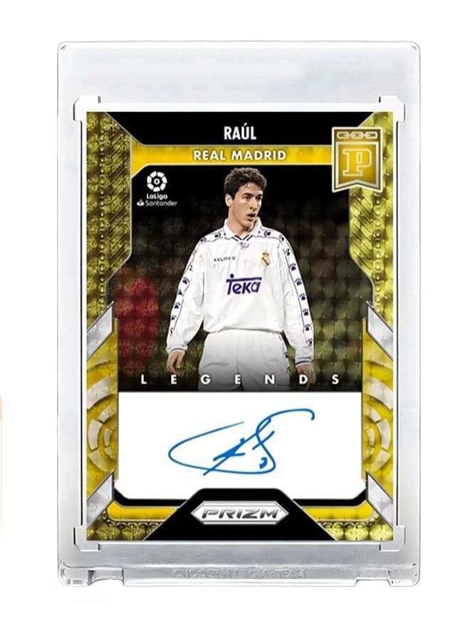 Raúl Soccer Trading Cards Autographed Soccer Card Refractor Sports Card Collectors Edition Football Card Iconic Signature Sports Memorabilia for Fans and Collectors