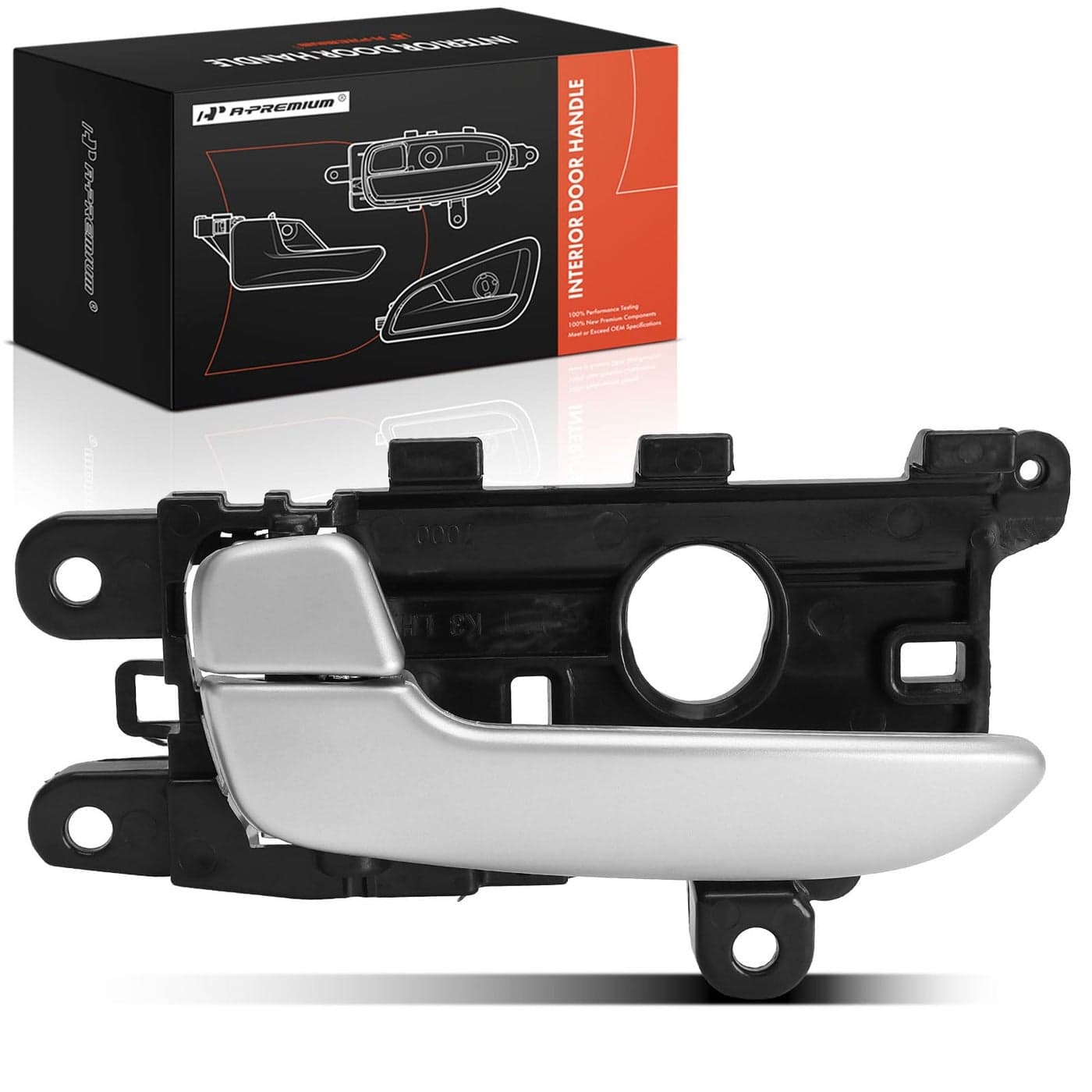 APremium Front or Rear Left Driver Side Interior Door Handle Compatible with Kia Forte Forte5 2014 2015 2016 2017 2018 Chrome