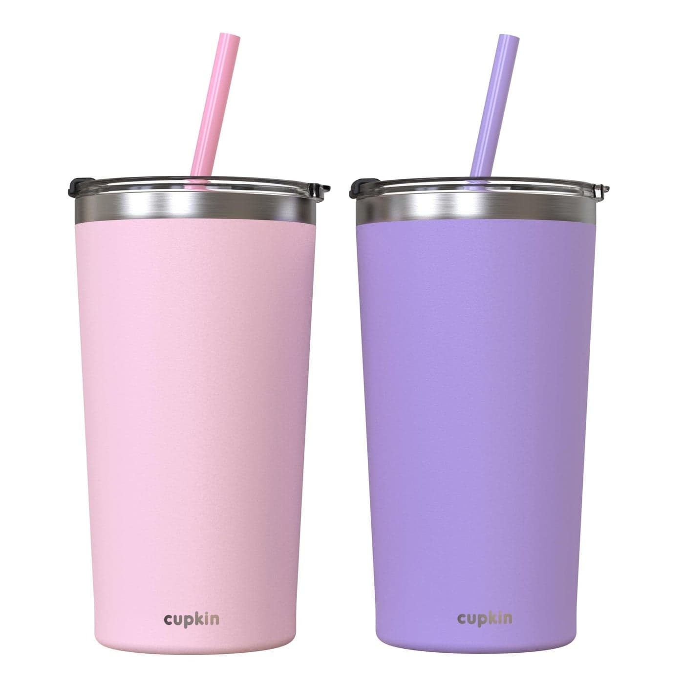 CUPKIN Stainless Steel Insulated Tumbler with Lid and Straw 20 oz Water Bottle Straw Stainless Steel Cups Travel Coffee Mug for Adults Iced Coffee Cup with Lid Tumbler for Travel