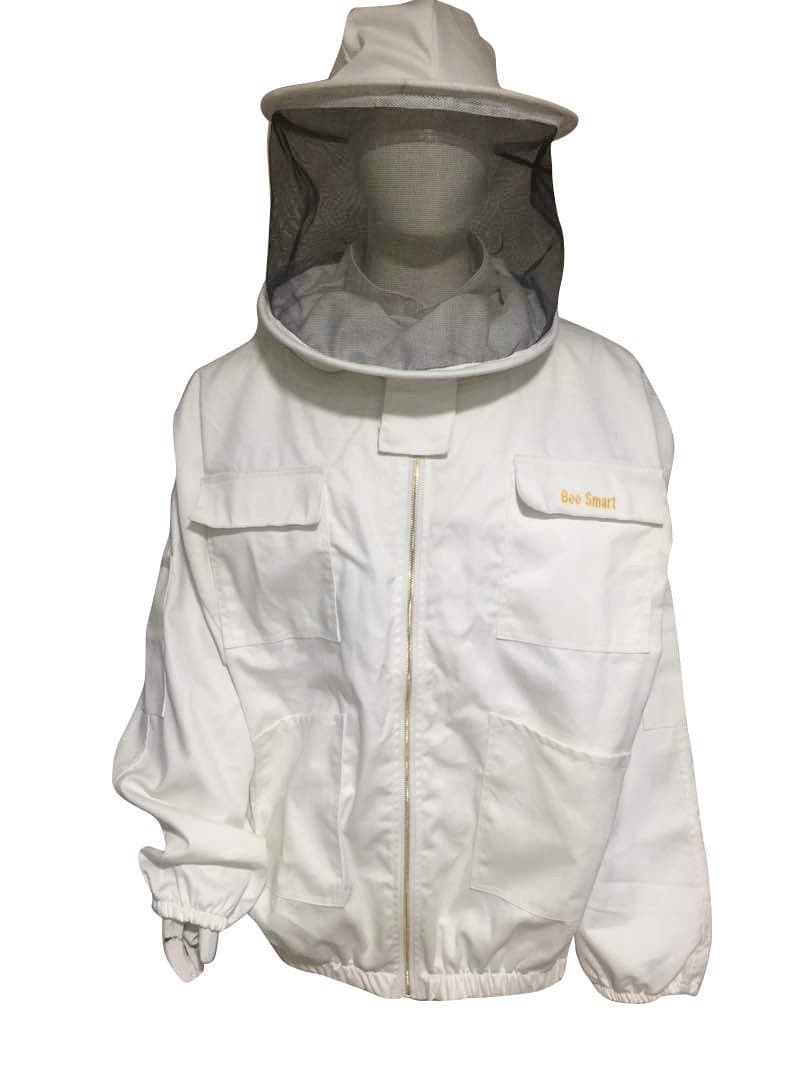 Bee Smart 900 Heavy Duty Bee Keeping Jacket with Round Hat/Veil XL