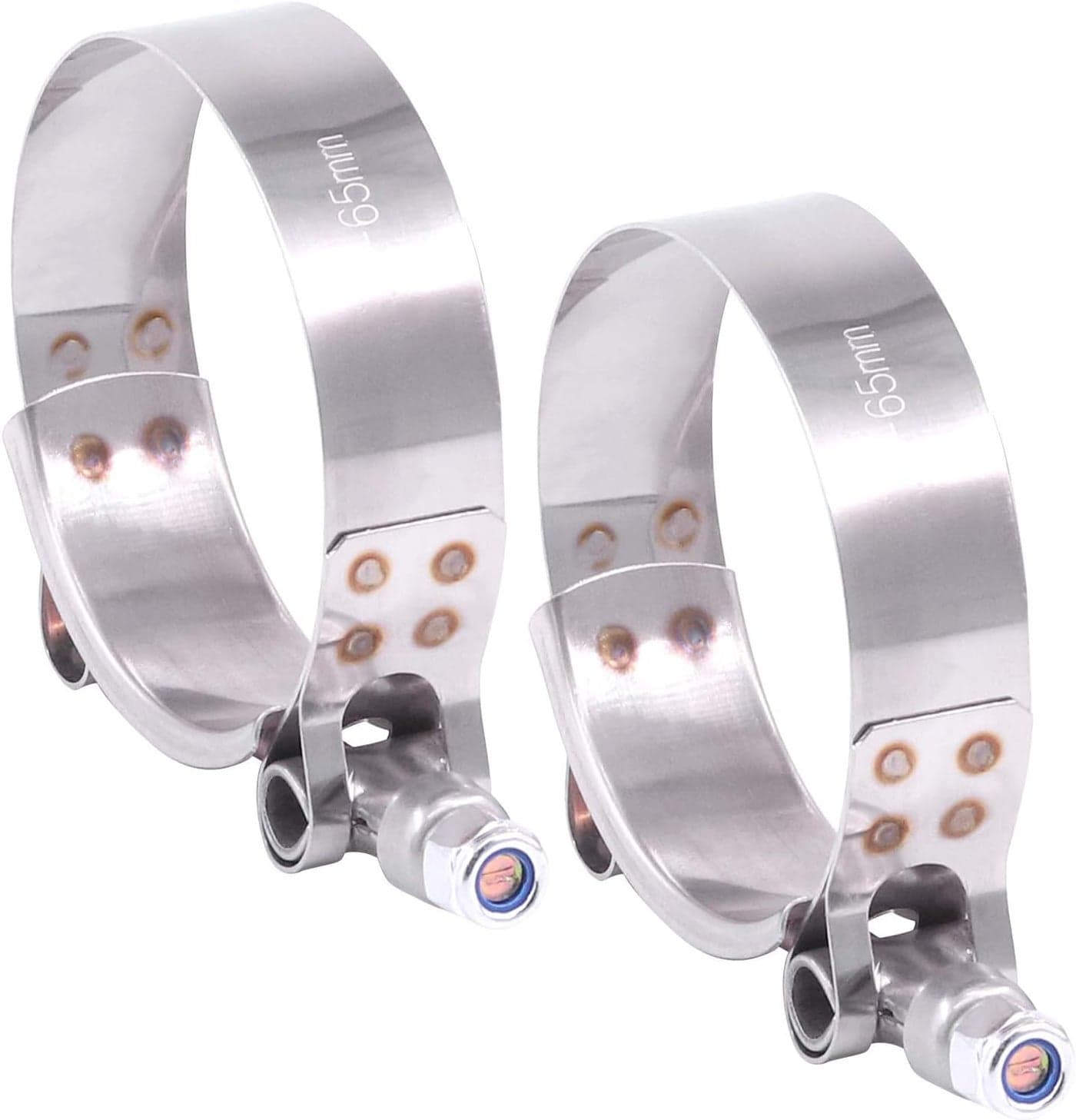 Hilitchi Stainless Steel T-Bolt Clamps (57-65MM)