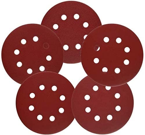 5 Inch Orbital High Grit Sanding Discs 220, 400, 800, 1500, 3000 Grits 8 Hole 12- Nos Each Two grit Orbital Sandpaper with Loop for Power Random Orbit Sander - 12 Pieces