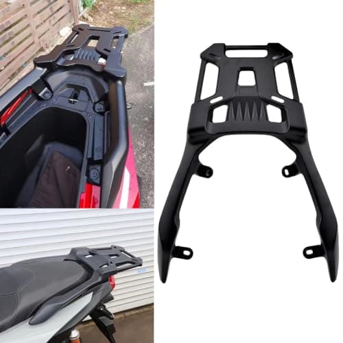 Motorcycle Rear Luggage Storage Racks Extended Shelf for ADV160 ADV 160 ADV-160 2023 2024 2025 2026, Aluminum Trunk Top Box Carrier Bracket Plate Kit Rear Cargo Saddlebag Support Holder (No.2)