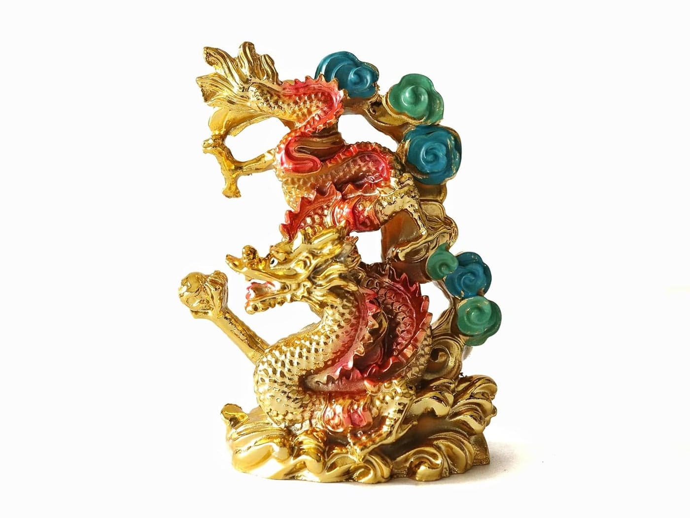 The Spiritual Living Feng Shui Dragon Gasping Ball for Power Wealth Decorative Showpiece Size 5 Inch Dragon Statue for Home Decor Dragon Statue feng Shui Feng Shui Items
