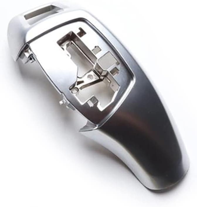 CHUANGHUI Automotive Center Gear Shift Knob Trim Cover for BMW 1 2 3 4 5 6 7 Series X3 X4 (Ordinary Style, Silver)