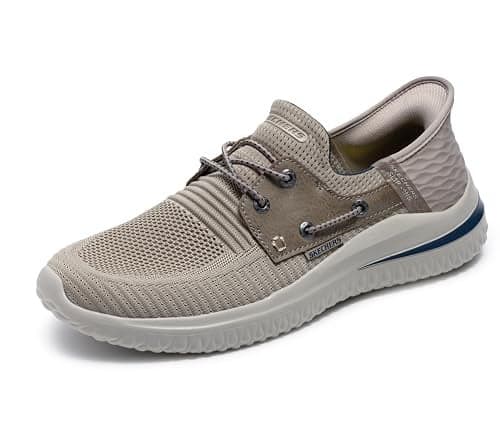 Skechers Men's Slip-ins: Delson 3.0-Roth Loafer, Taupe, 11