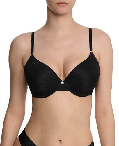 Natori Women's Jacquard Contour Underwire Bra, Black, 36B