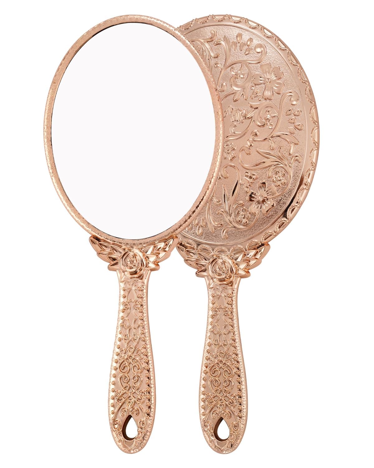 XPXKJ Hand Mirror Vintage Handheld Mirror with Handle Vanity Makeup Mirror Travel Mirrors