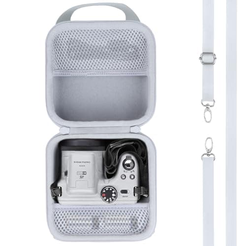 Lebakort Storage Case Compatible with KODAK PIXPRO AZ405 AZ425 AZ255 AZ401 AZ528 Digital Camera Vlogging Camera Gray Case