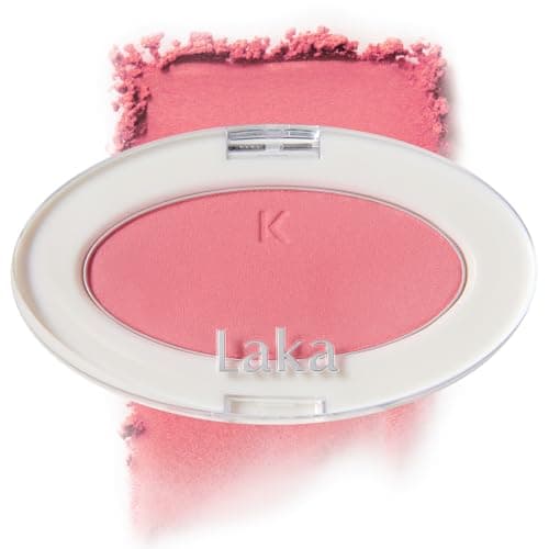 Laka Love Silk Blush Radiant Powder Blush Silky Buildable Color with a Natural Glow Long Lasting Moisturizing Formula for a Fresh Flushed Look KBeauty 701 Harico