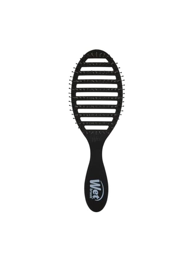 Wet Brush Speed Dry Hair Brush Black Frost Vented Design Soft HeatFlex Bristles Are Blow Dry Safe Ergonomic Handle Manages Tangles PainFree Hair Accessories