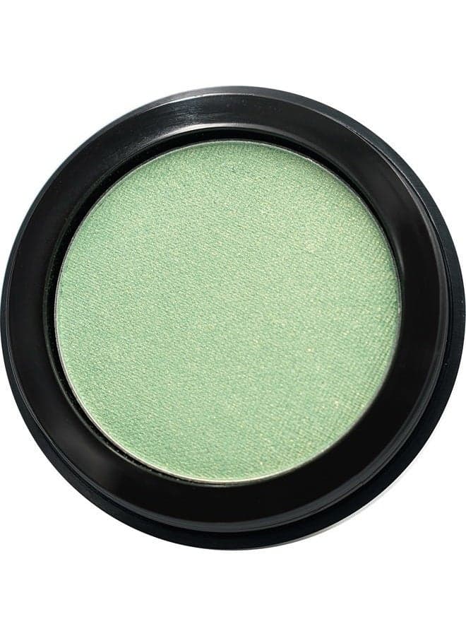 Clover Shimmering Emerald Green Yellow Gold Flecked Forest Pressed Powder Single Vegan Eyeshadow; Talc, Paraben & Cruelty Free