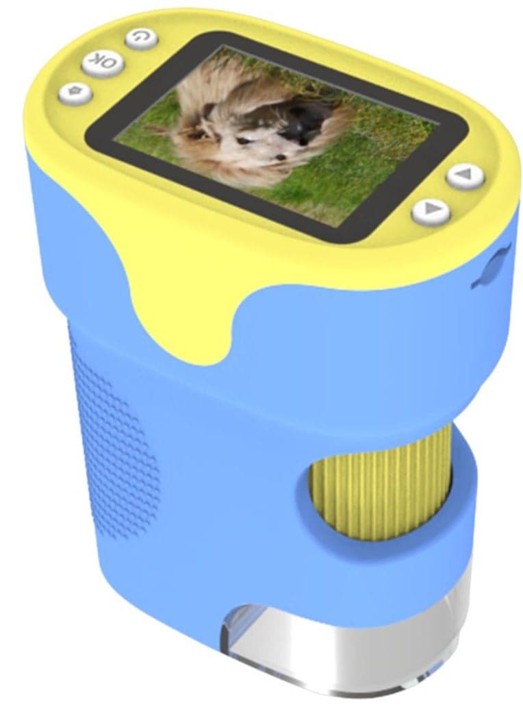 Handheld Microscope Kit for Kids, Catch Video Photo, Rechargeable 1000X HD Microscopes Camera Toys for Children, Student Beginner Portable Educational Science Gift for Outdoor Indoor