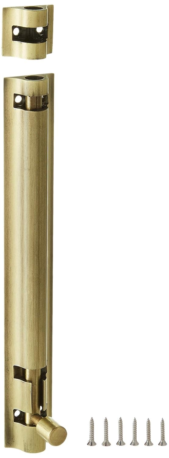 Aquieen TB653 Stainless Steel Tower Bolt Set Heavy 8 INCHES Antique Brass