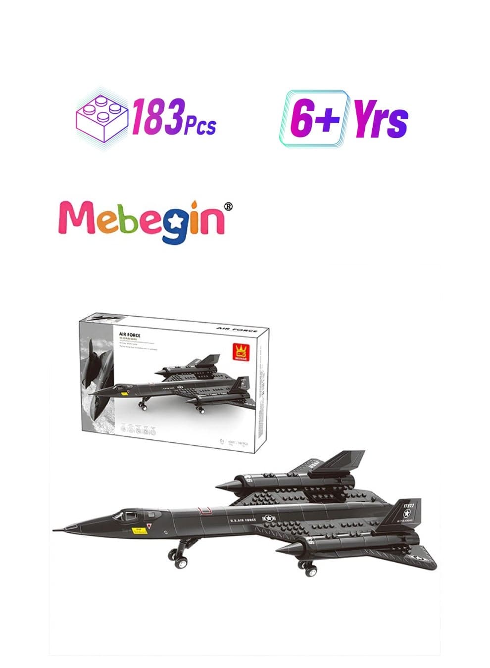 Aircraft Model Building Blocks Set, Airplane Building Bricks Set, Creative Build Blocks Toy, Cool Plane Model, Highly Restored Building Block Kit, Educational Toys, Ideal Gift for Kids Aged 6+