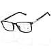 DEHOTRE Progressive Multifocus Reading Glasses Men Flexible TR90 Frame Readers Stainless Steel Arm Rubber Temple Spring Hinge Black 150
