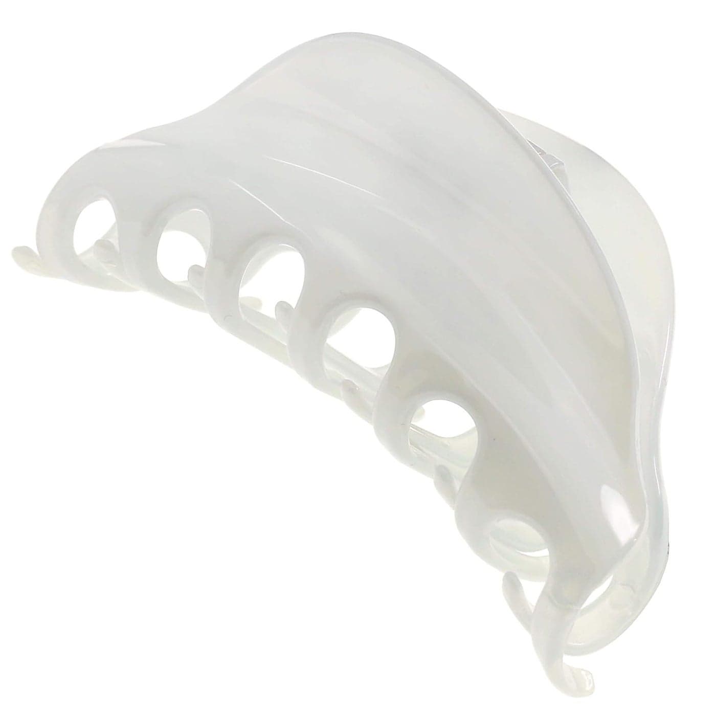 Camila Paris CP2555 French Hair Clip for Women for Thick Hair for Long Curly Wavy Hair White Girls Hair Claw Clips Jaw Styling Hair Accessories for Women Strong Hold No Slip Grip Made in France