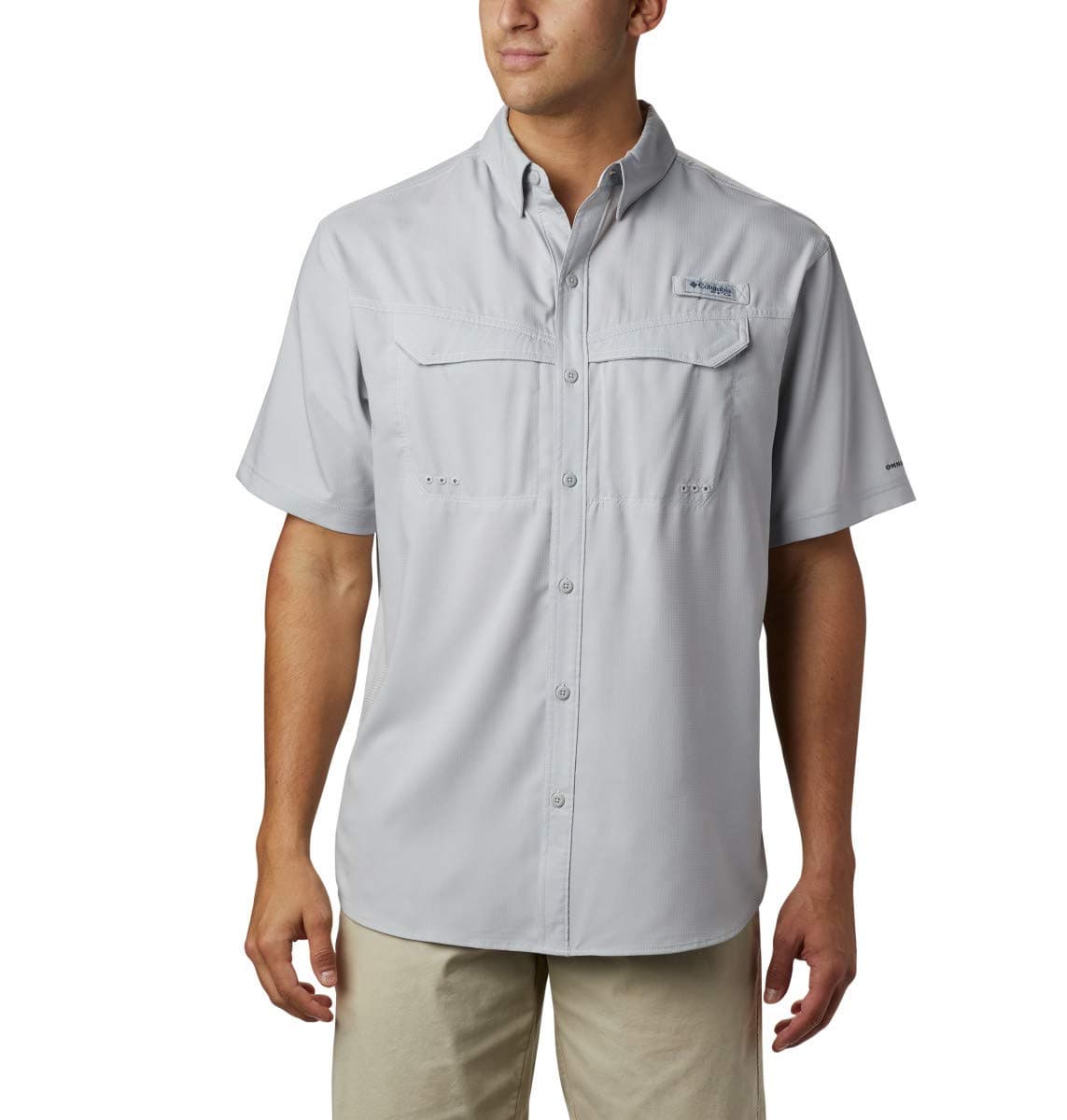 Columbia Men's Standard Low Drag Offshore SS Shirt, Cool Grey, Medium