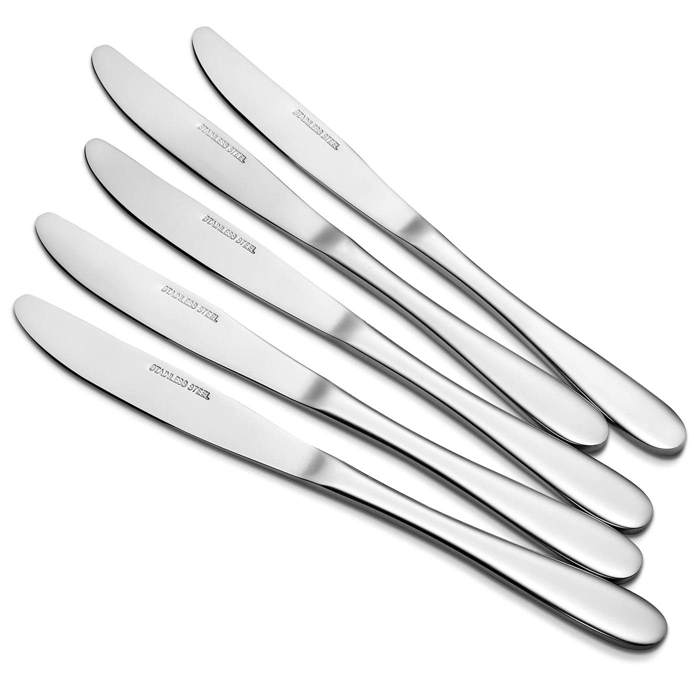 Aebeky 16Piece Stainless Steel Table KnivesDinner Knives Set91Inch 16Piece