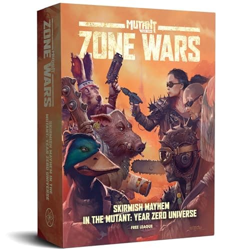 Free League Mutant Year Zero Zone Wars Core Set Boxed Miniatures Wargame Tabletop Skirmish Mayhem Everything Needs RPG Book Mat Dice More