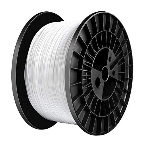 TIANSE PLA Filament 1.75mm PLA 3D Printer Filament, 5kg Cardboard Spool (11 lbs), Dimensional Accuracy +/- 0.03mm (White 1-Pack)