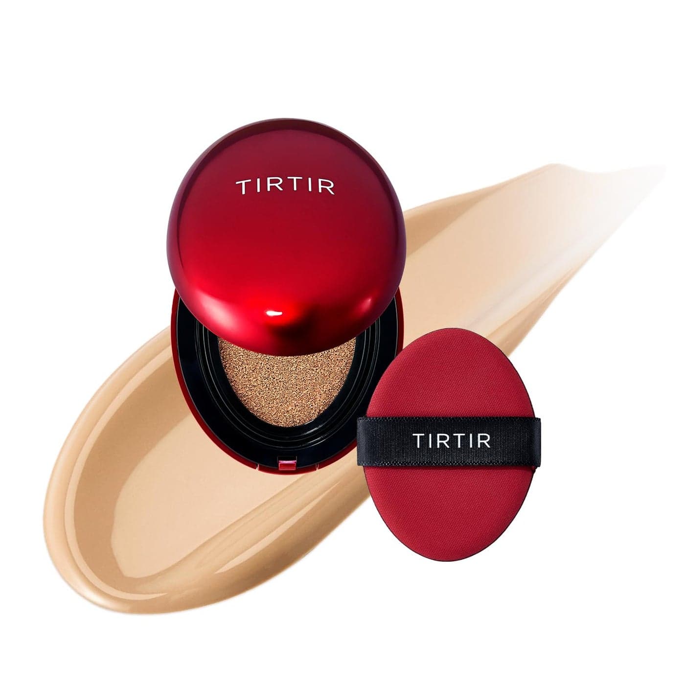Mini Size TIRTIR Mask Fit Red Cushion Foundation Full coverage Weightless Skin fit Satin Glow Finish Korean Makeup beauty Tattoo cover up Buildable 27N Camel 015 Fl Oz