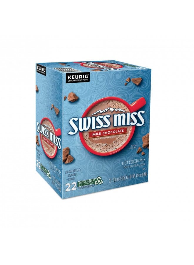 Swiss Miss Milk Chocolate Hot Cocoa, Keurig K-Cup Pods, 22/Box (1252)