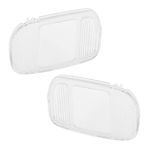 X AUTOHAUX 1 Pair for Dodge for Ram 2002-2010 Car Interior Roof Dome Light Cover Overhead Console Reading Lamp Lens Shell Case Roof Map Light Lens