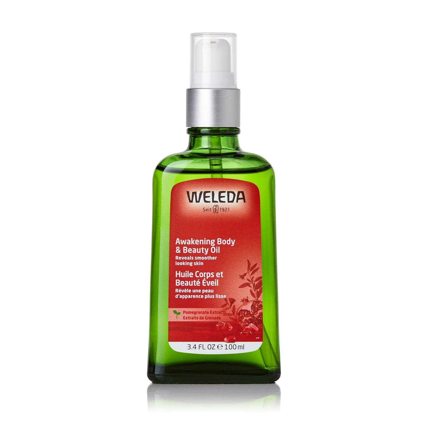 Weleda Awakening Pomegranate Body and Beauty Oil 34 Fluid Ounce Plant Rich Body and Beauty Oil with Pomegranate Seed Jojoba and Sesame Oils