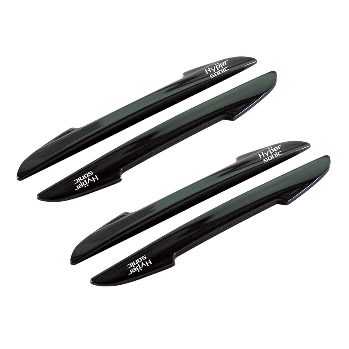 Hypersonic Black Car Door Edge Guard Trim Molding Crash Scratch Protector 4PCS