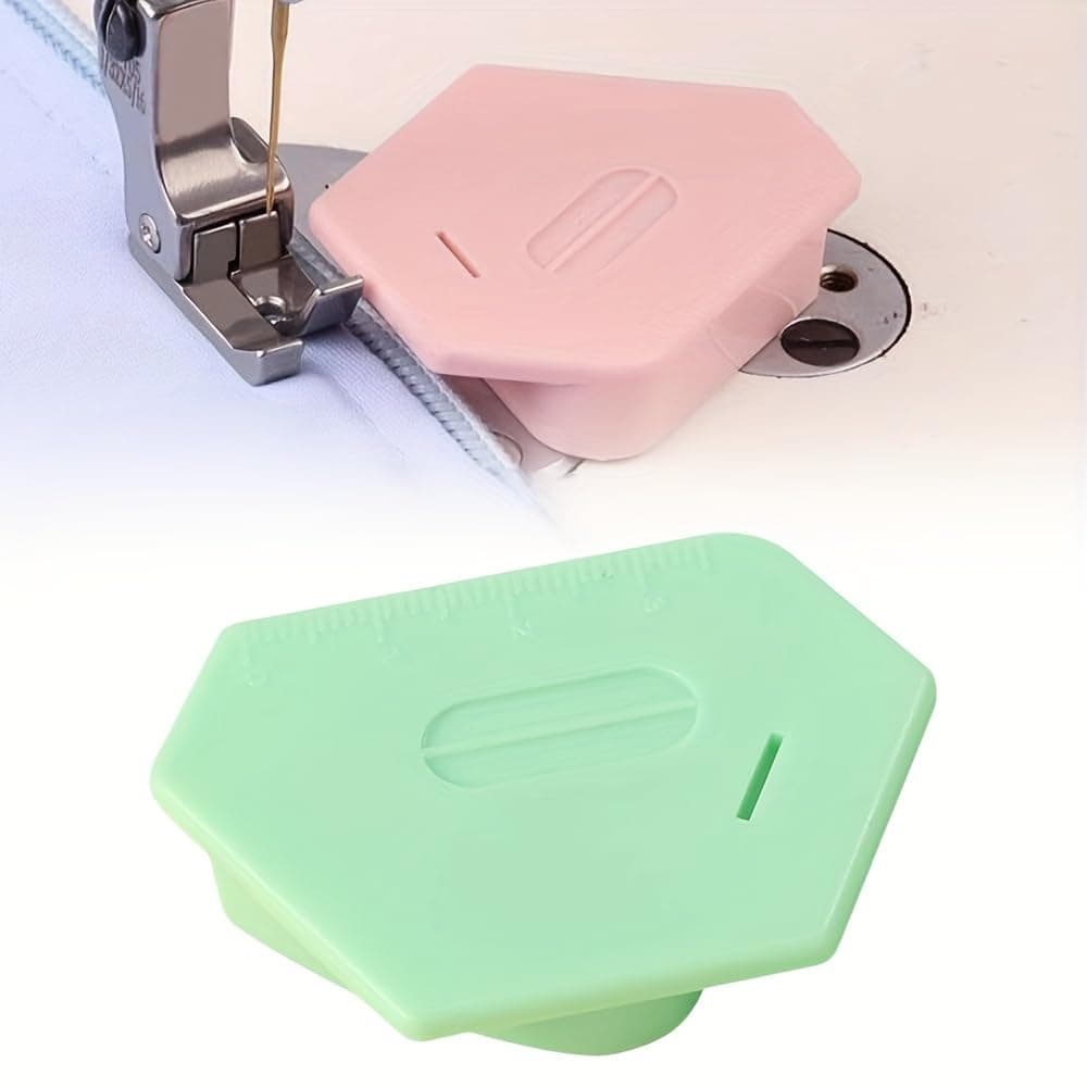 SHOPONIL Magnetic Seam Guide for Sewing Machine New Upgraded MultiPurpose Tool Polygonal Strong Magnetic Gauge Polygonal Multifunctional Seam Guide Hemmer with Scale Sewing Accessories Sewing Kit