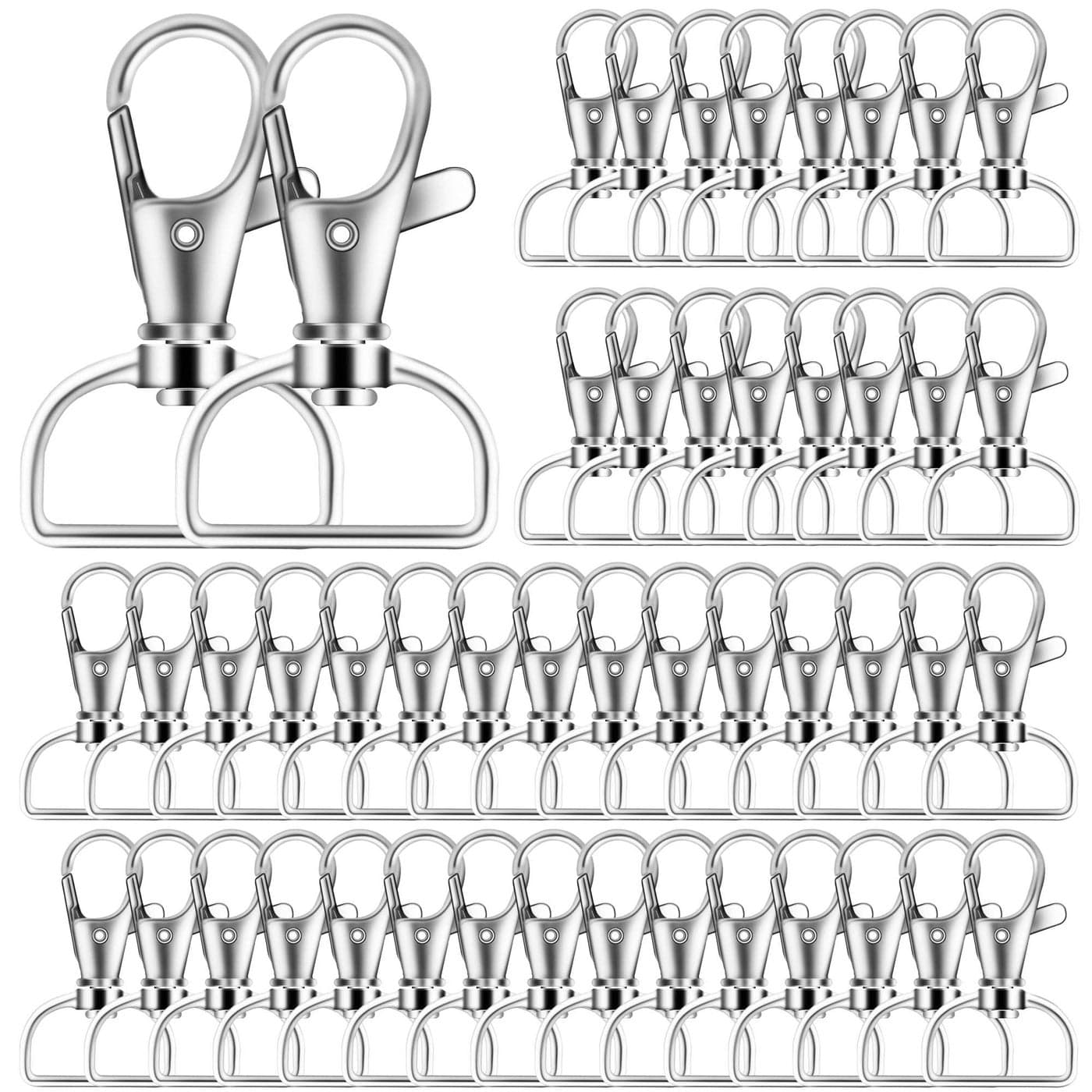 40PCS Swivel Snap Hooks Premium Lanyard Snap Hook for Lanyard and Sewing Projects 34 Inside Width